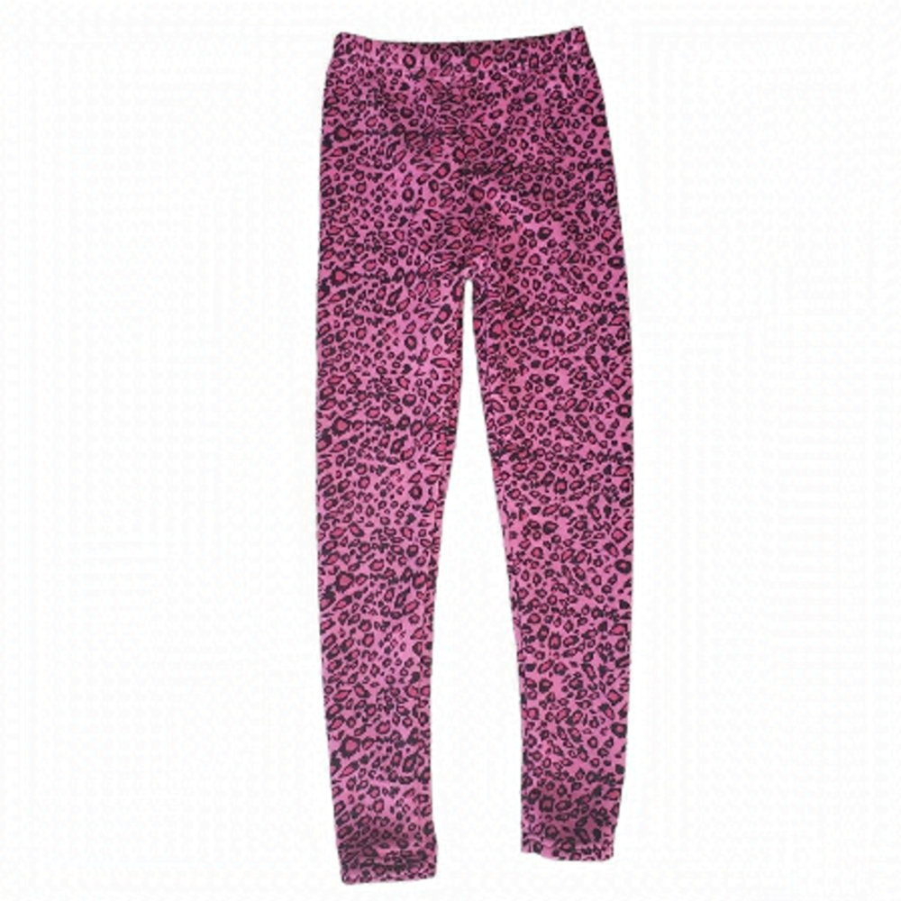 𝅺just cozy Girls Pink Cheetah print 10 12